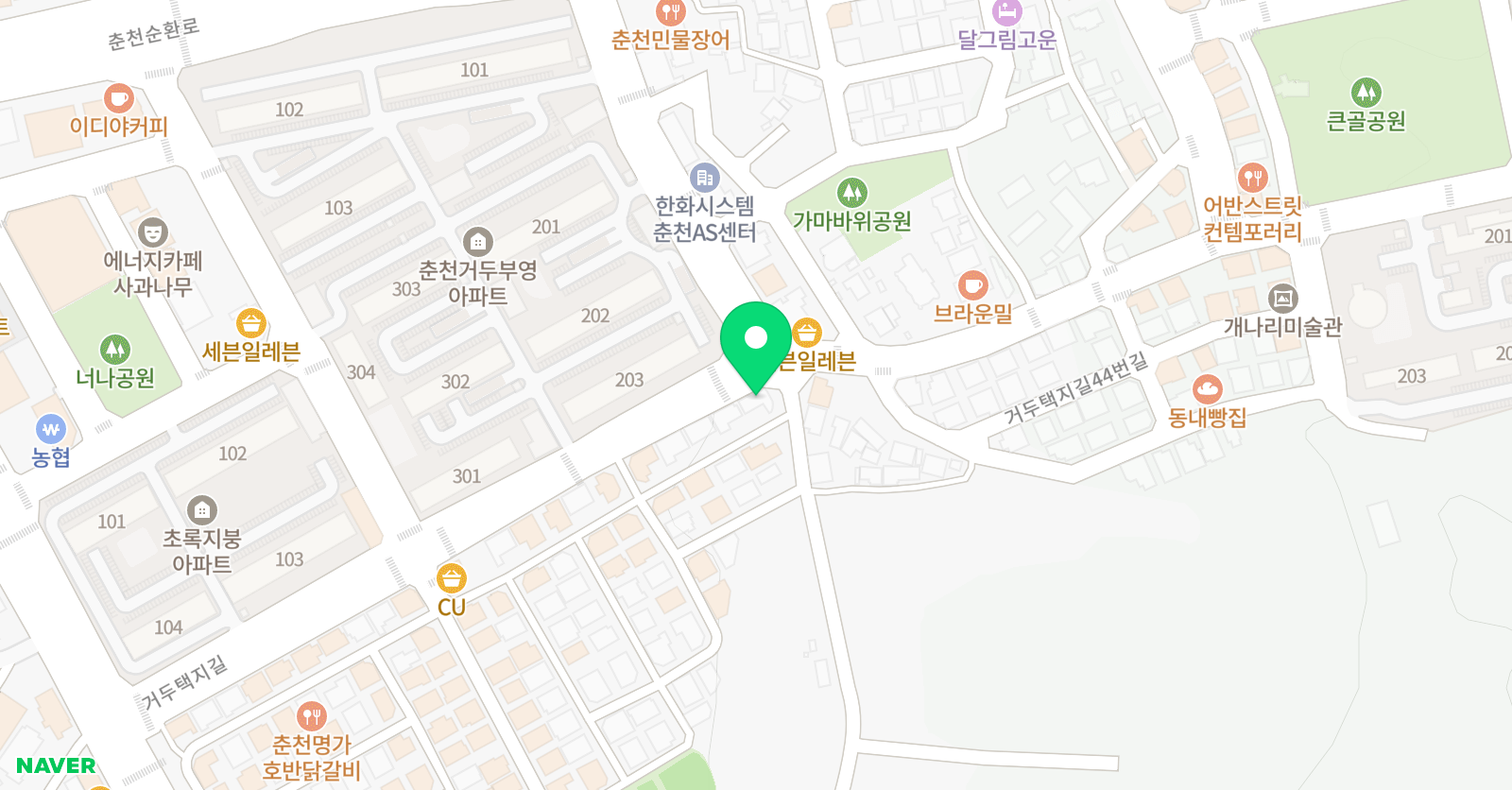 윤선생 우리집앞 영어교실 춘천거두점 위치