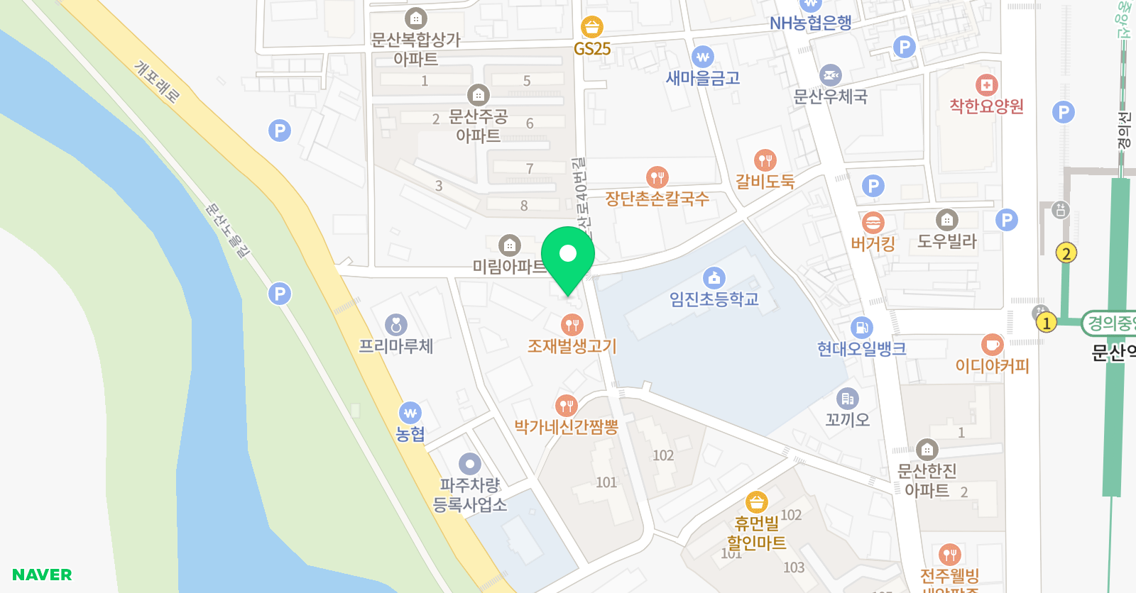 엠베스트SE 문산점 위치