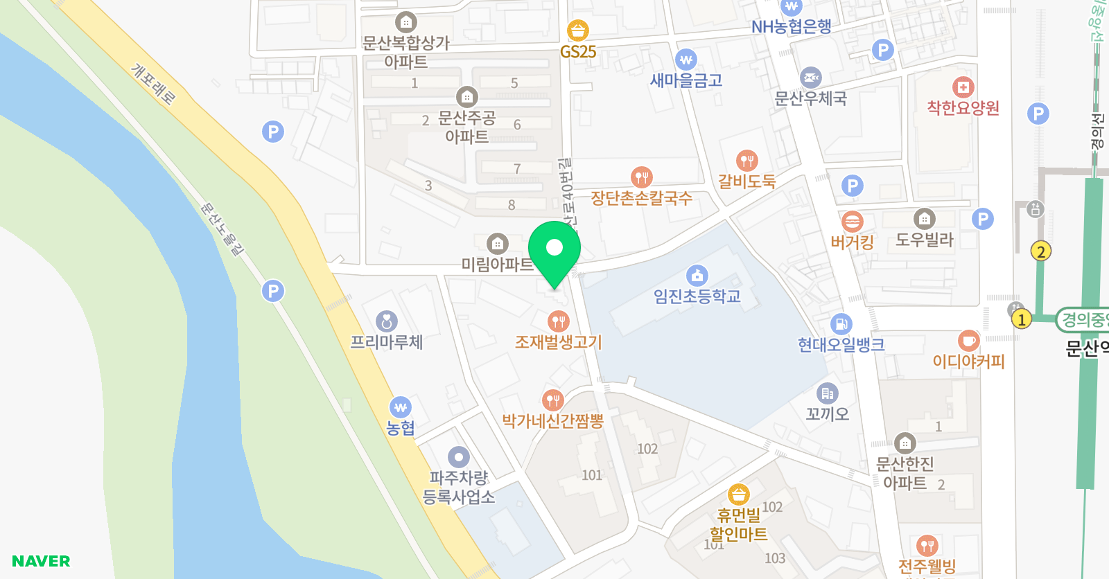 윤선생IGSE 아카데미 파주문산점 위치