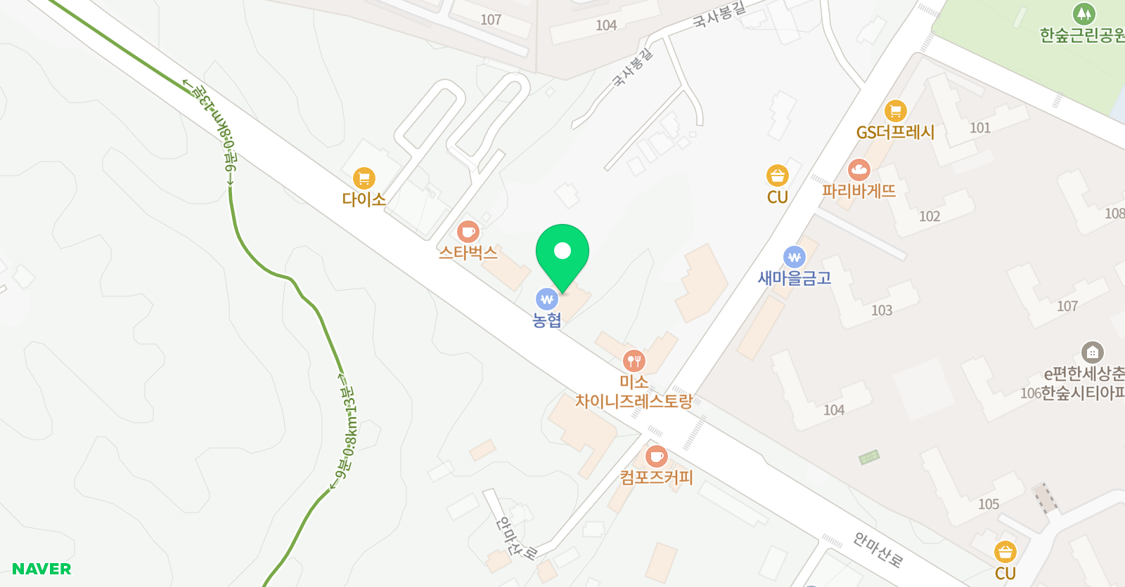 서강SLP 춘천어학원 위치