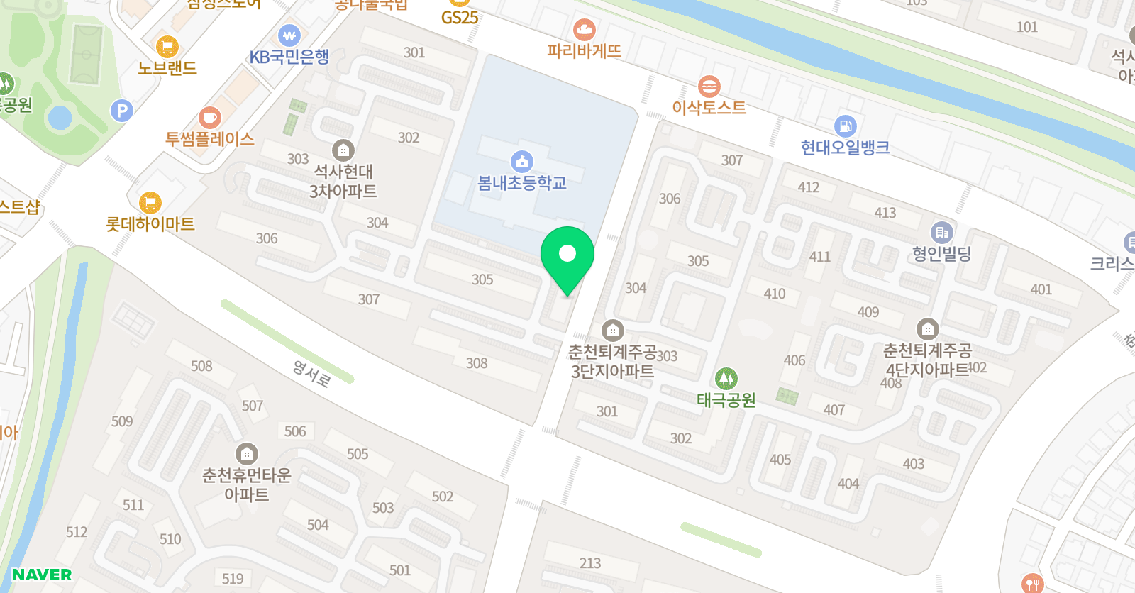 플레이팩토 수학교실 봄내점 위치