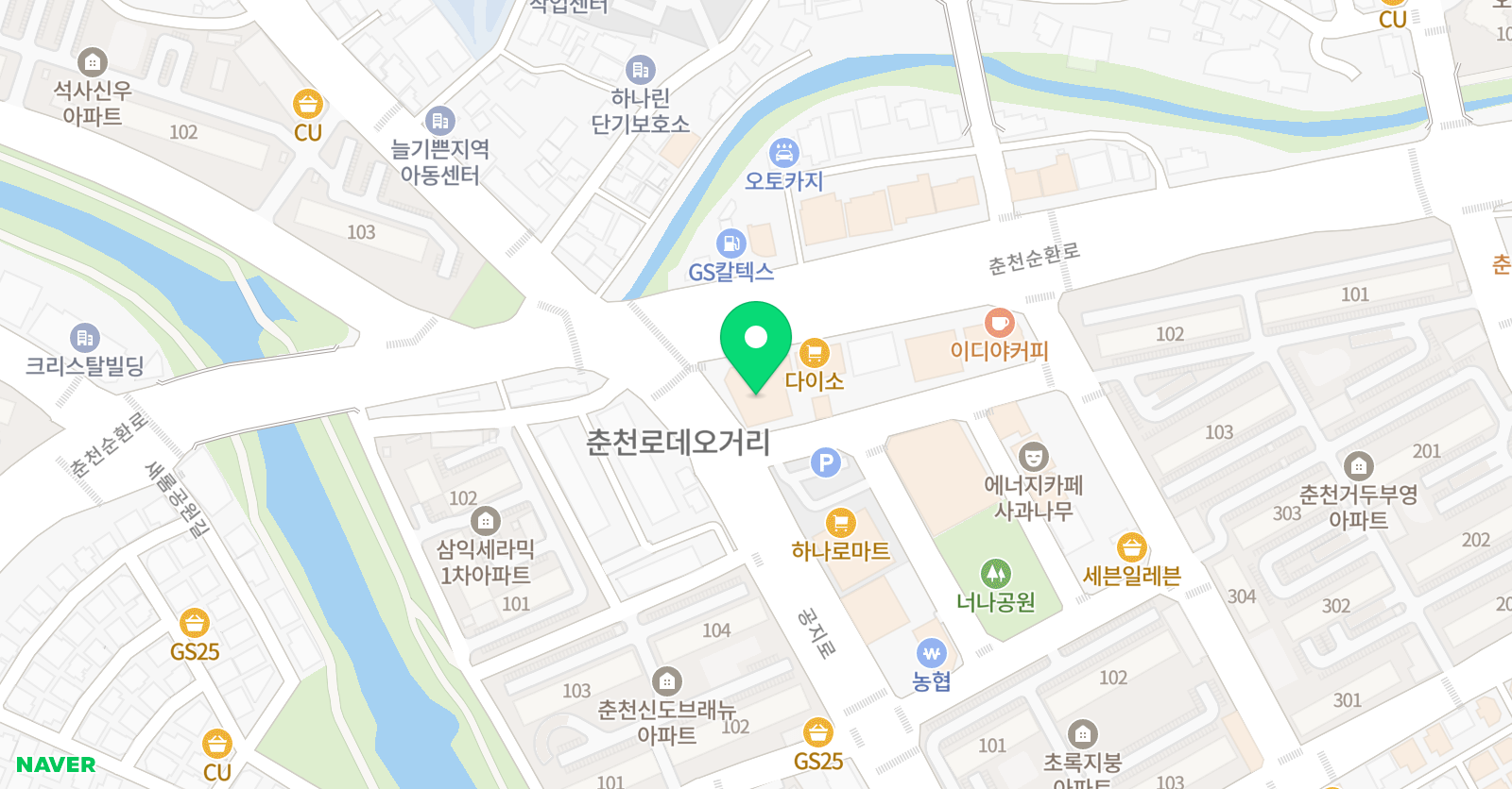 봄봄 영어 위치