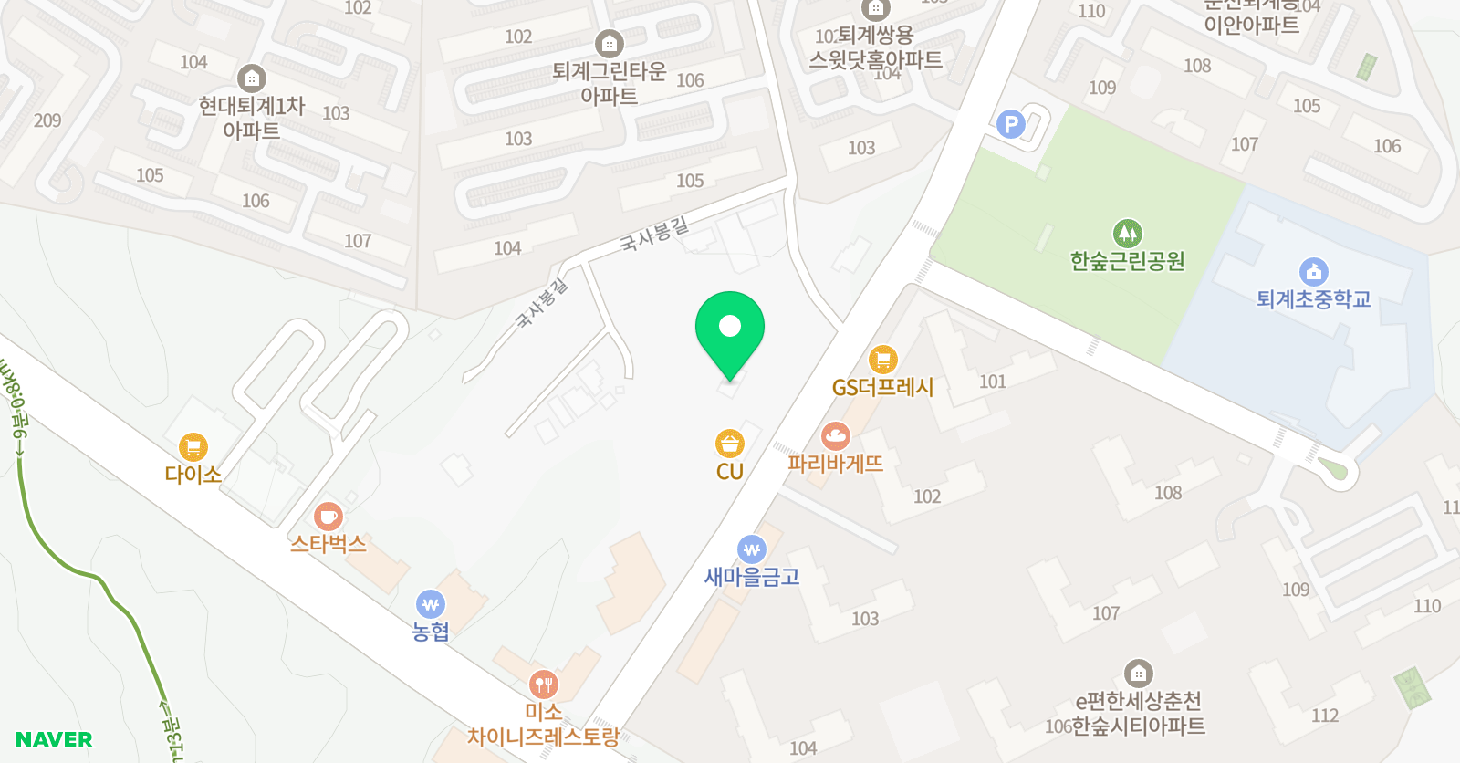 한숲 음악학원 위치