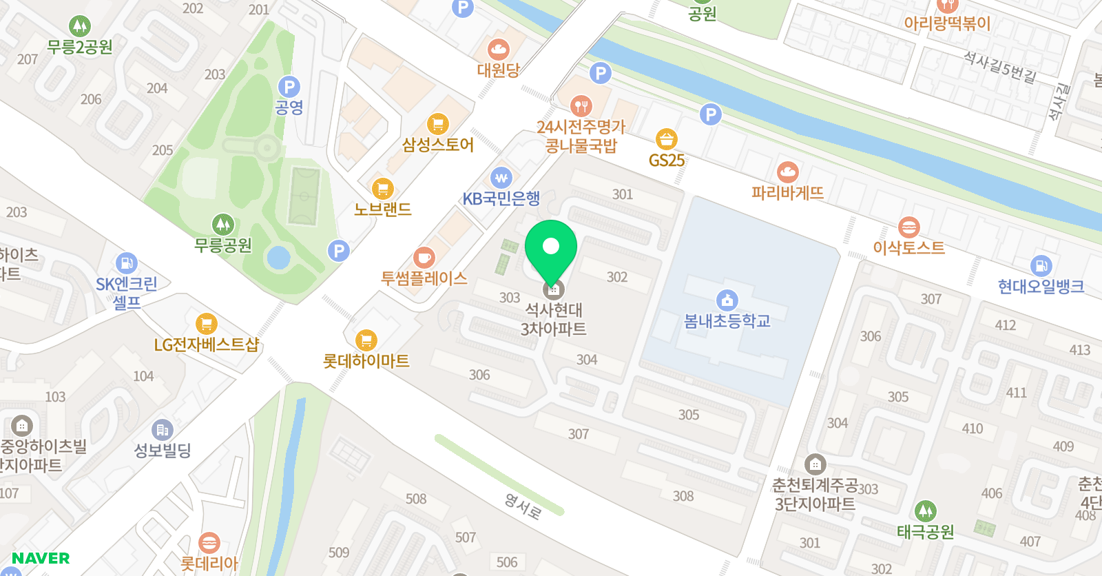 뮤엠 영어 석사현대3차점 위치