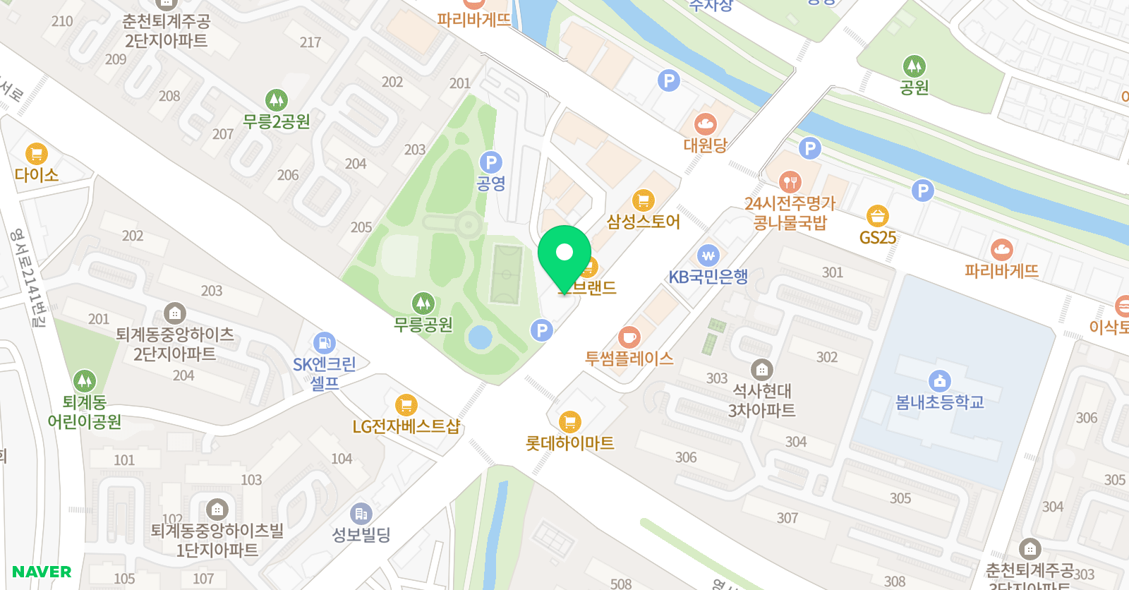 탑아카데미 학원 위치