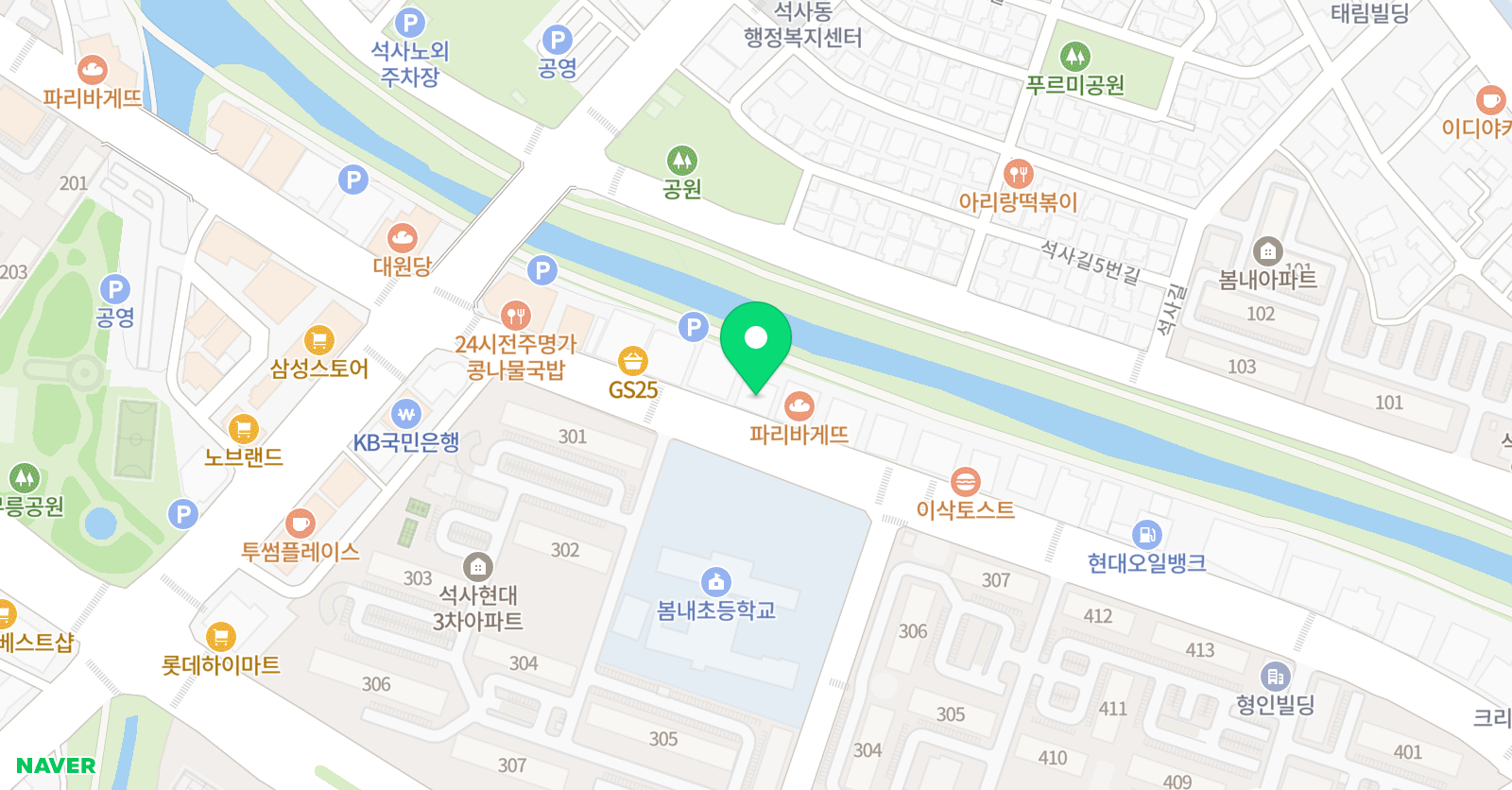 한솔플러스 수학학원 위치