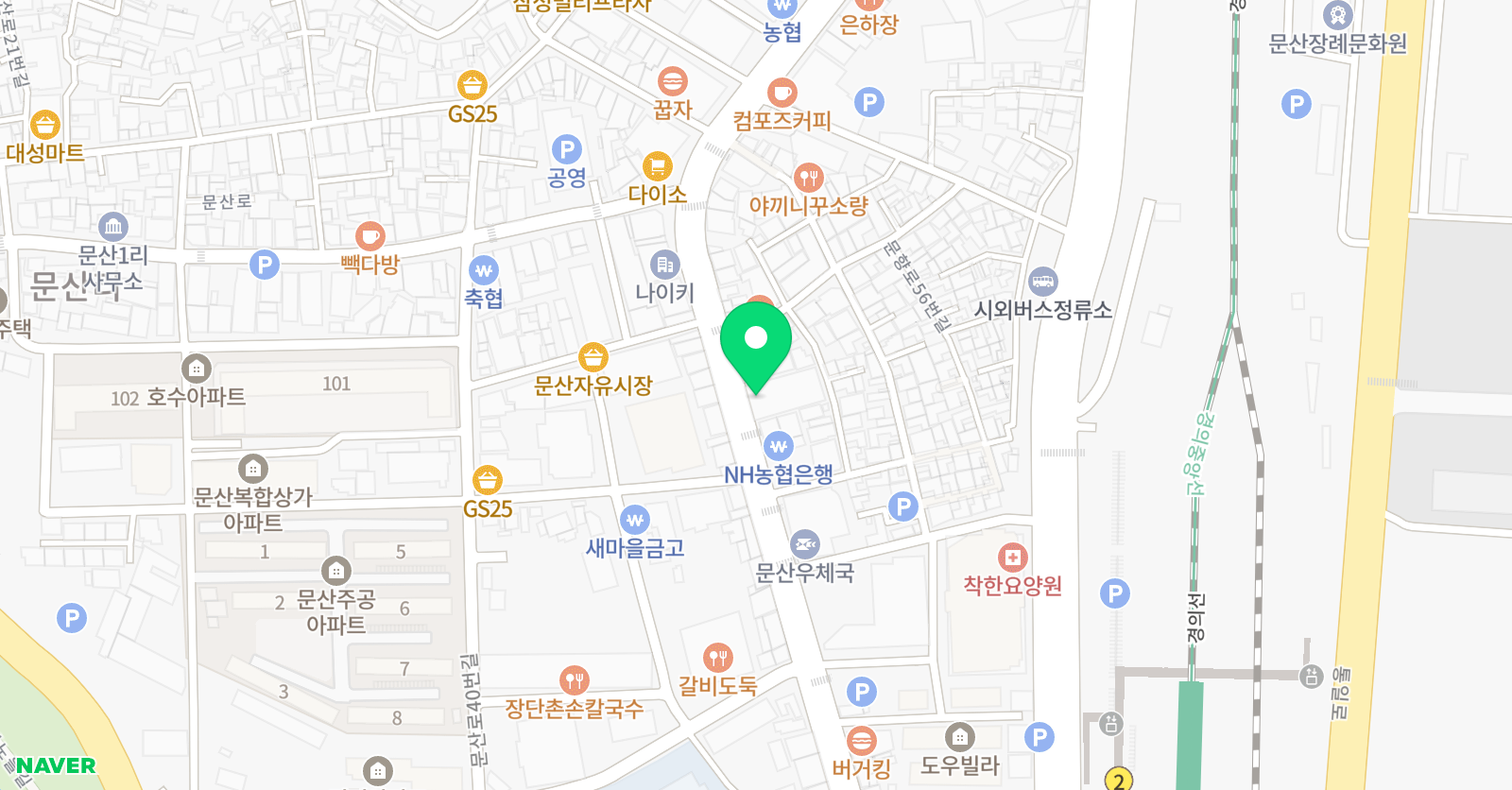 한국 학원 위치