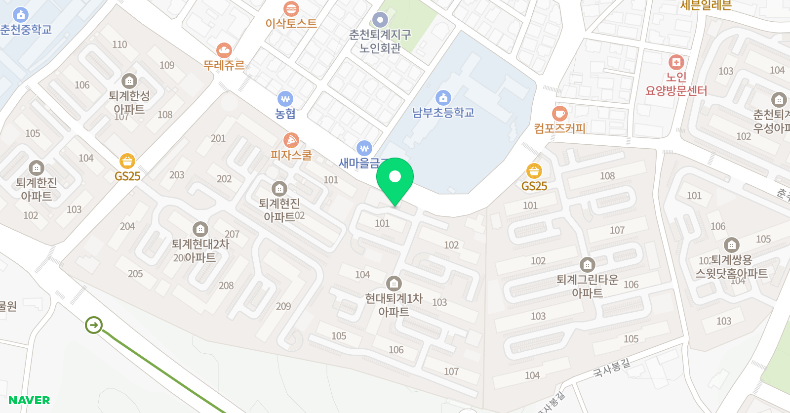 애지중지 영어교습소 위치