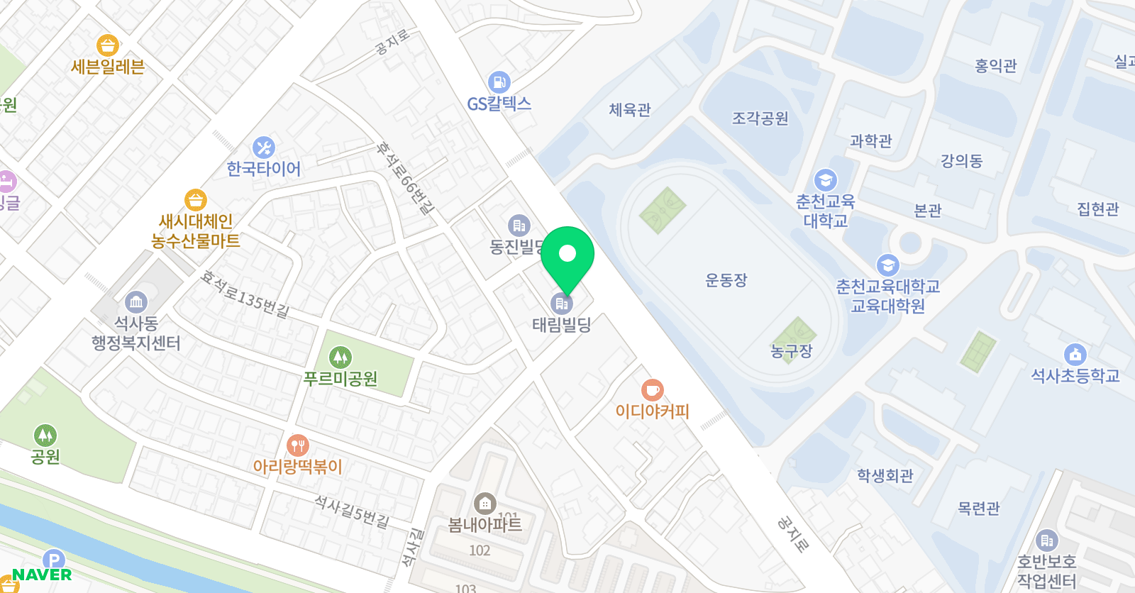 인치서춤바틈 무용전문학원 위치