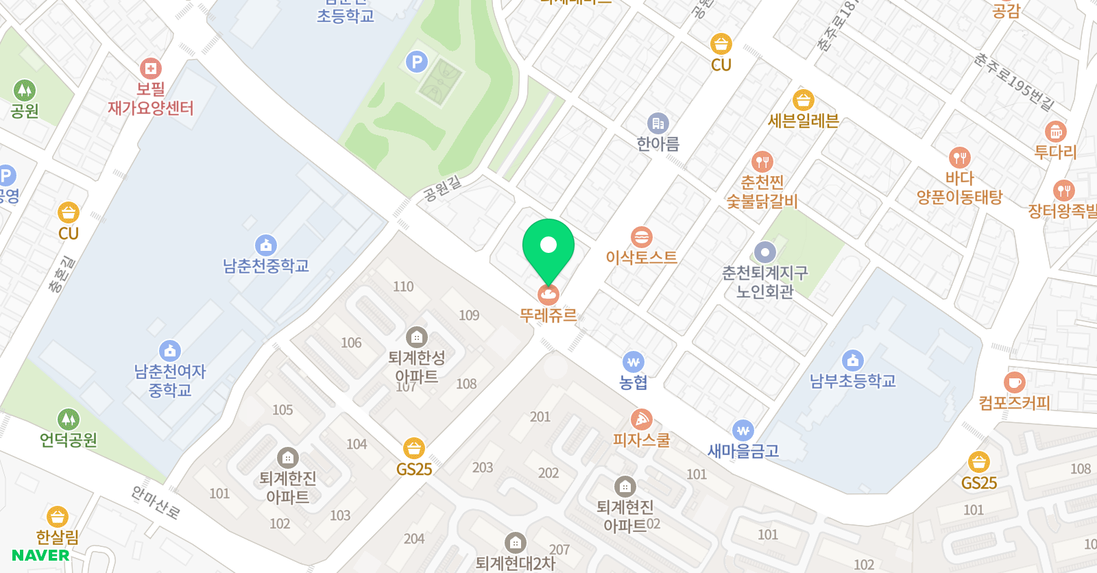 눈높이러닝센터 대룡 학원 위치