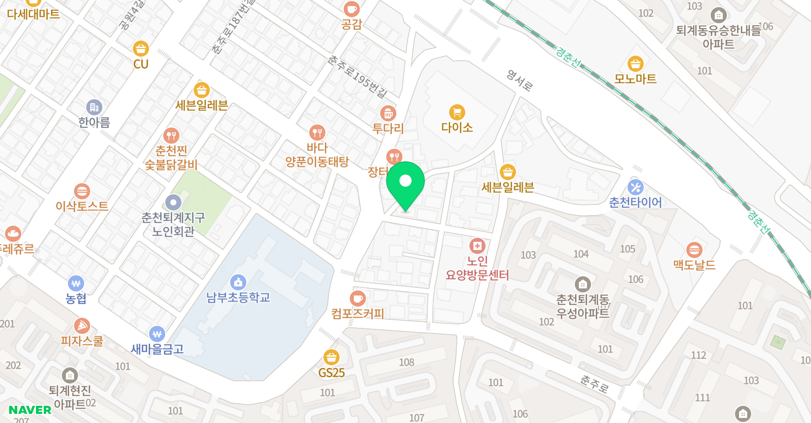 레이첼 잉글리시학원 위치