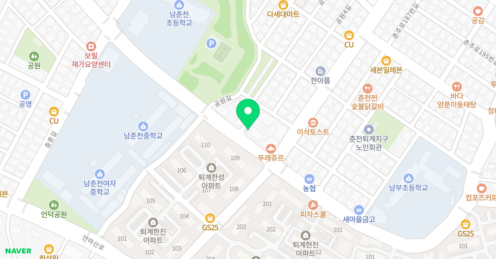 세종 학원 위치