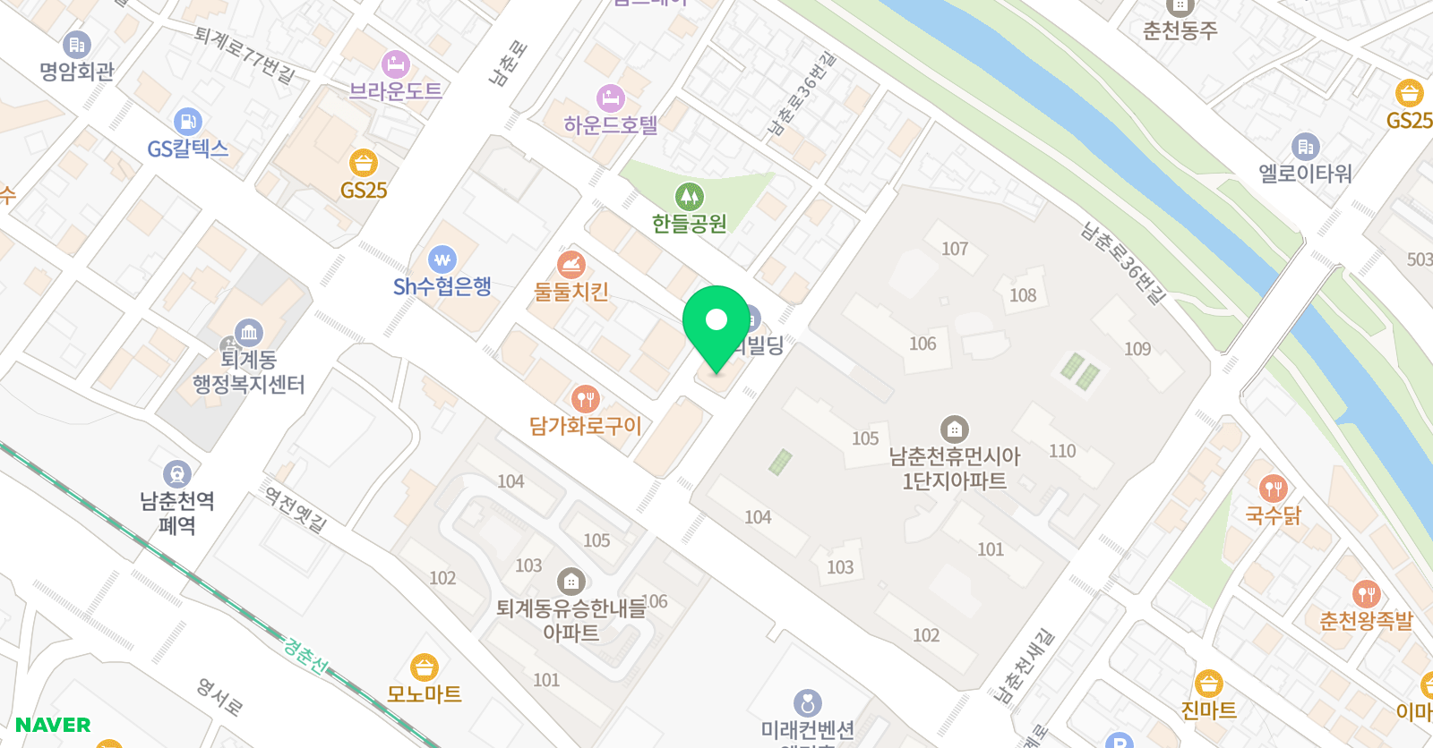 이앤케이 학원 위치