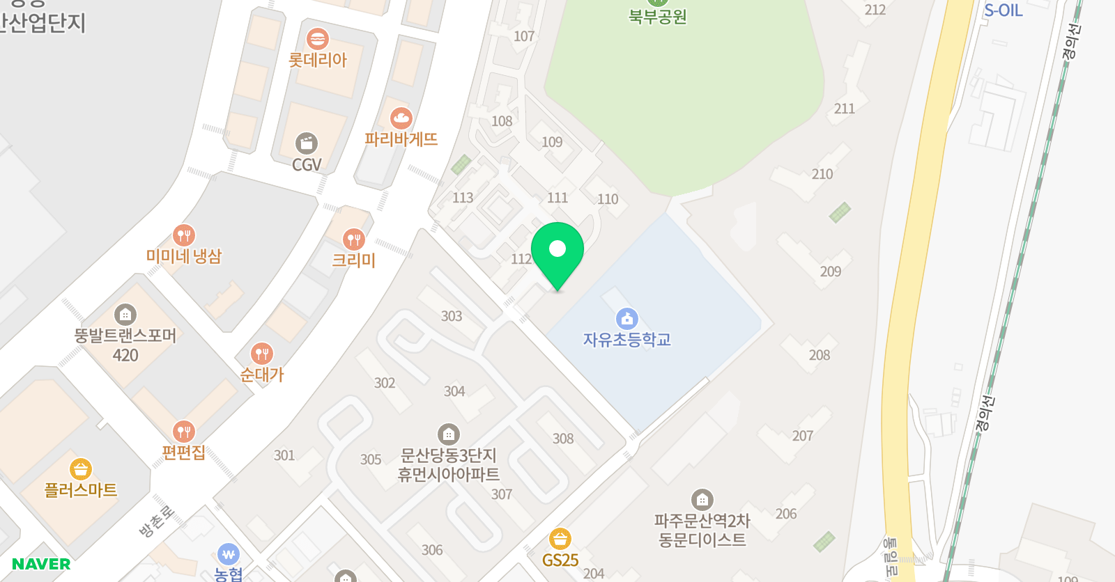 현대 음악학원 위치