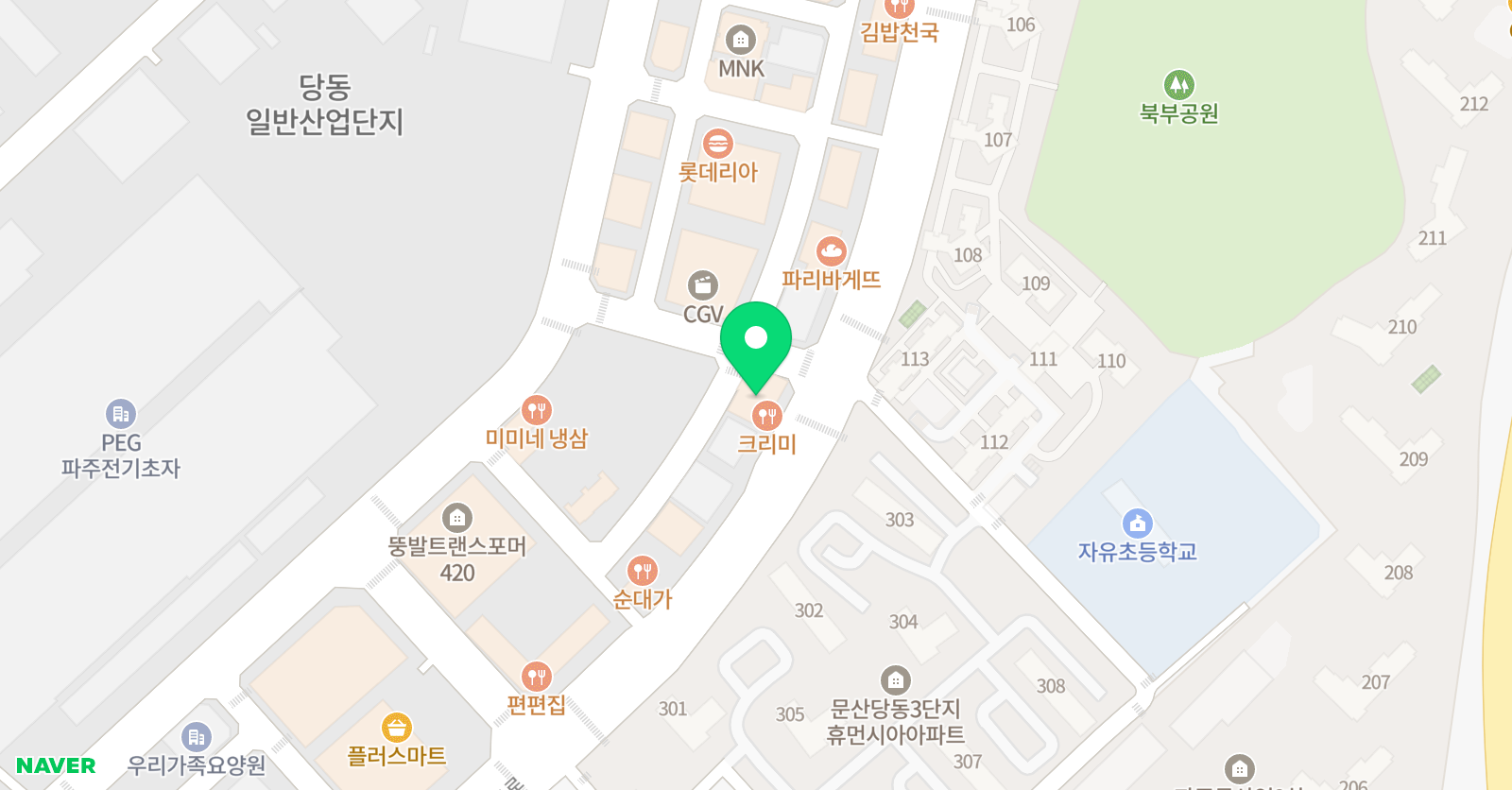 더원탑수학영어학원 위치