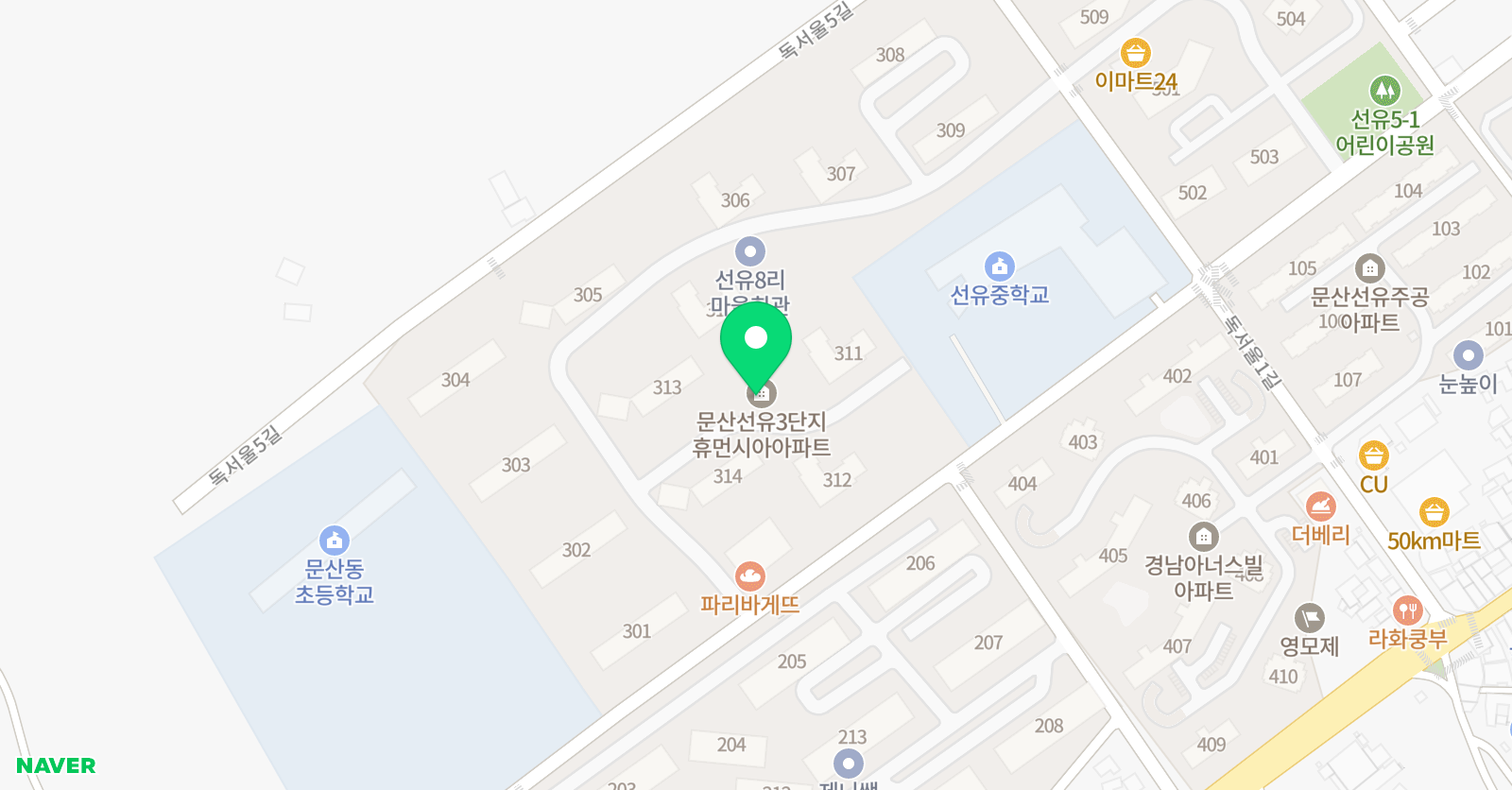 진쌤 독서논술 위치