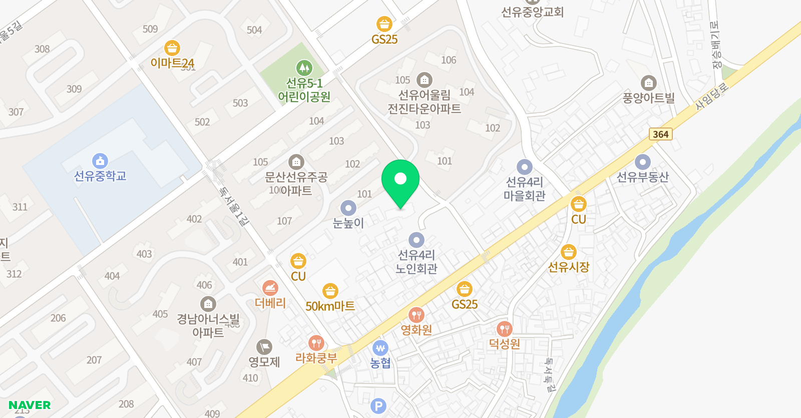 삼성 영어학원 조안나샘 위치