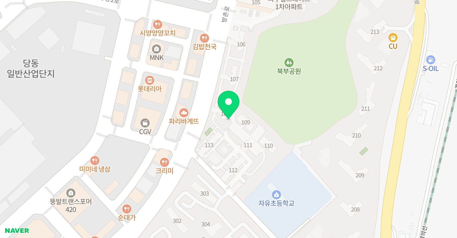 신기한나라라운지 당동 영어센터 위치