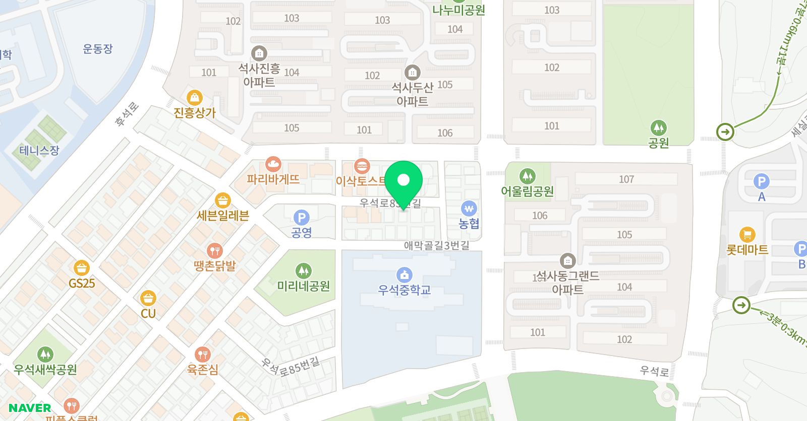 올림포스 학원 위치