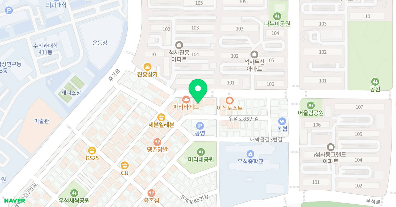정도 태권도 체육관 위치
