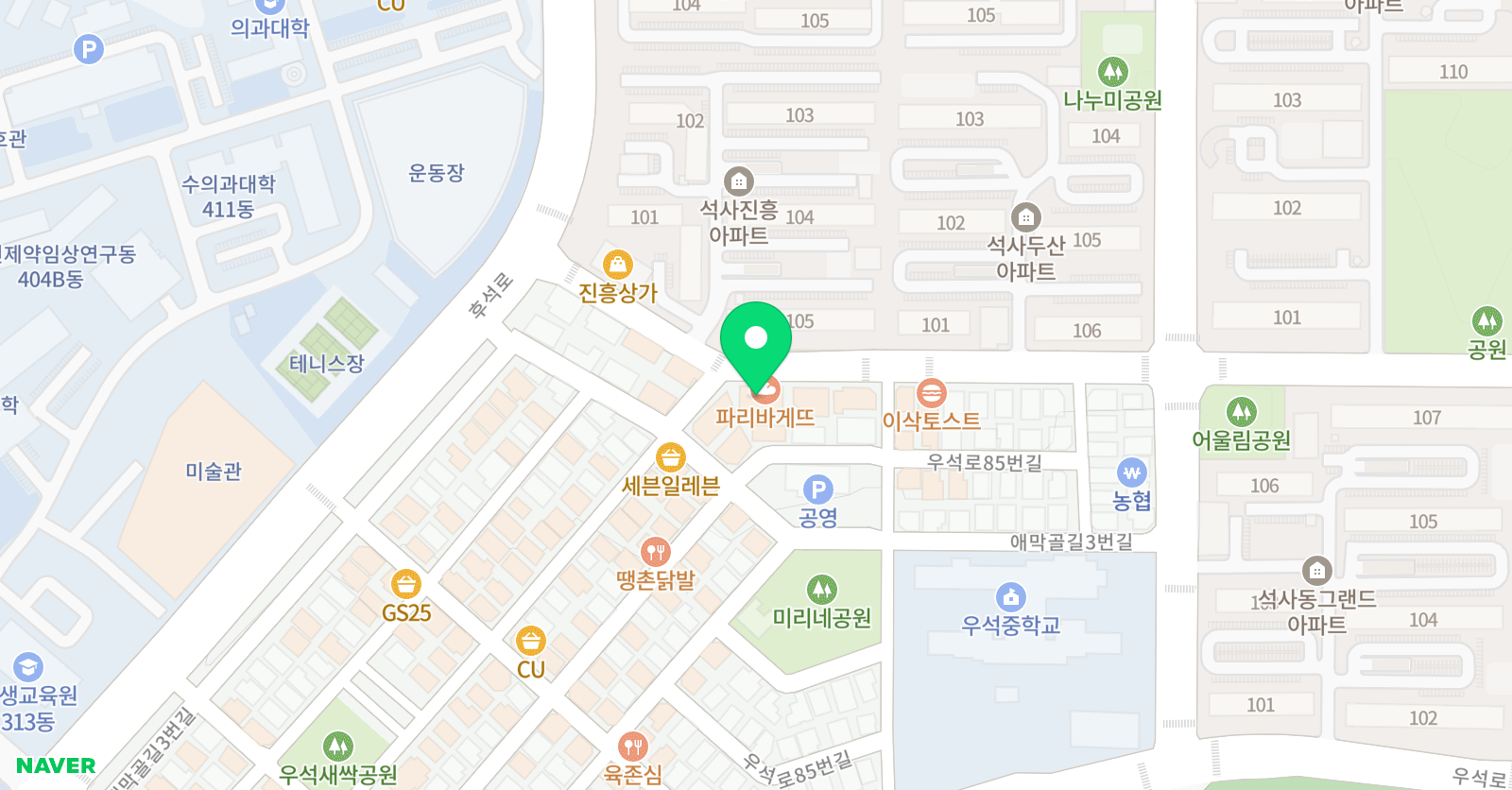 윤선생 IGSE아카데미 춘천석사 어학원 위치