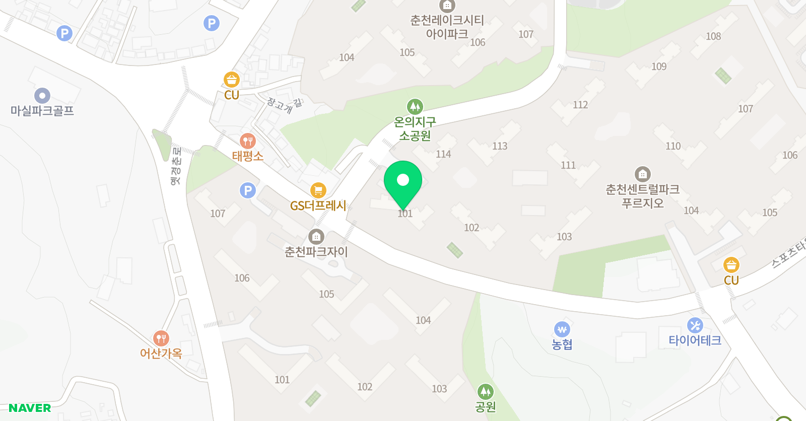 기탄 사고력교실 춘천푸르지오점 위치