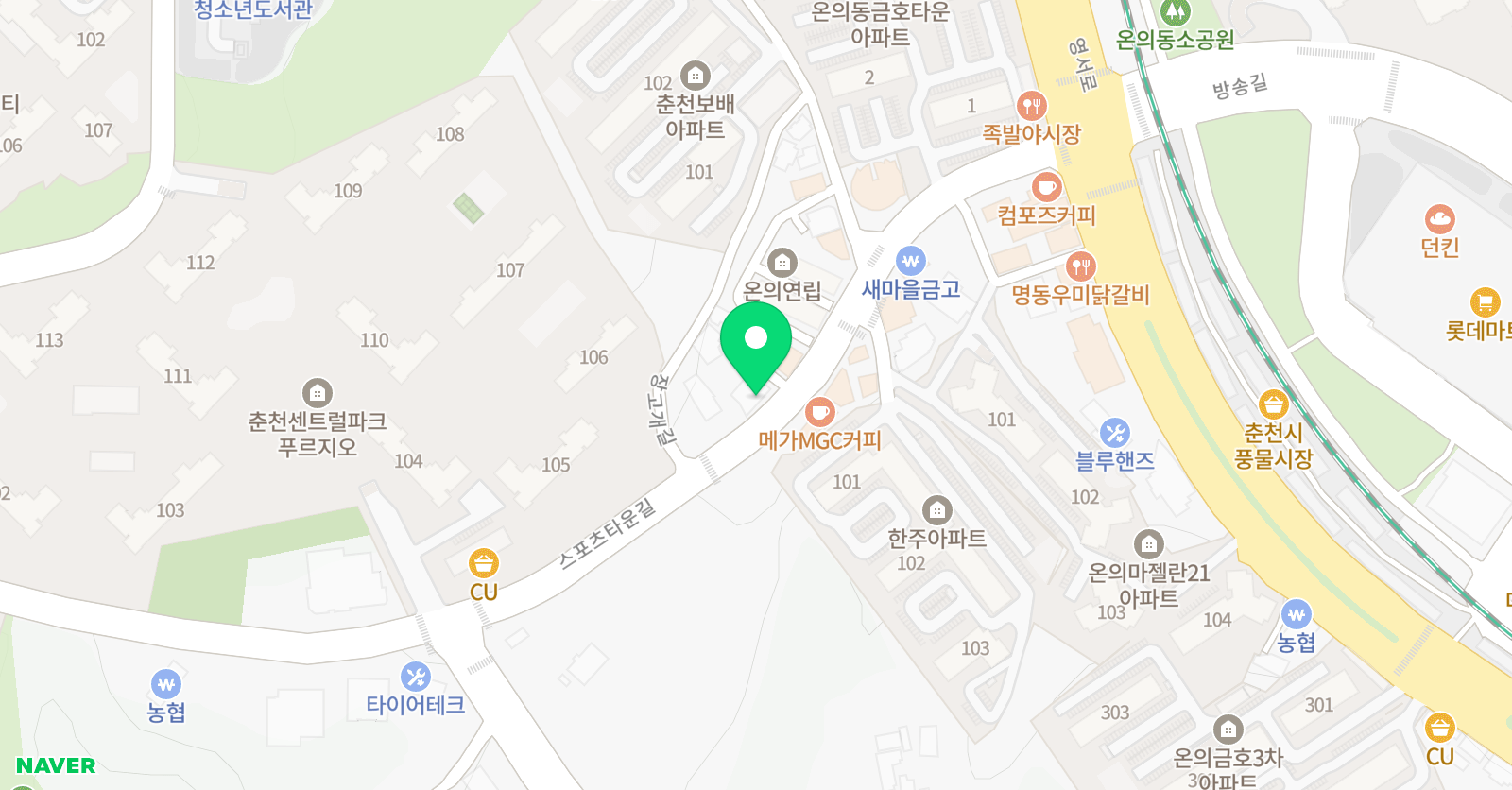 월드 태권도 위치