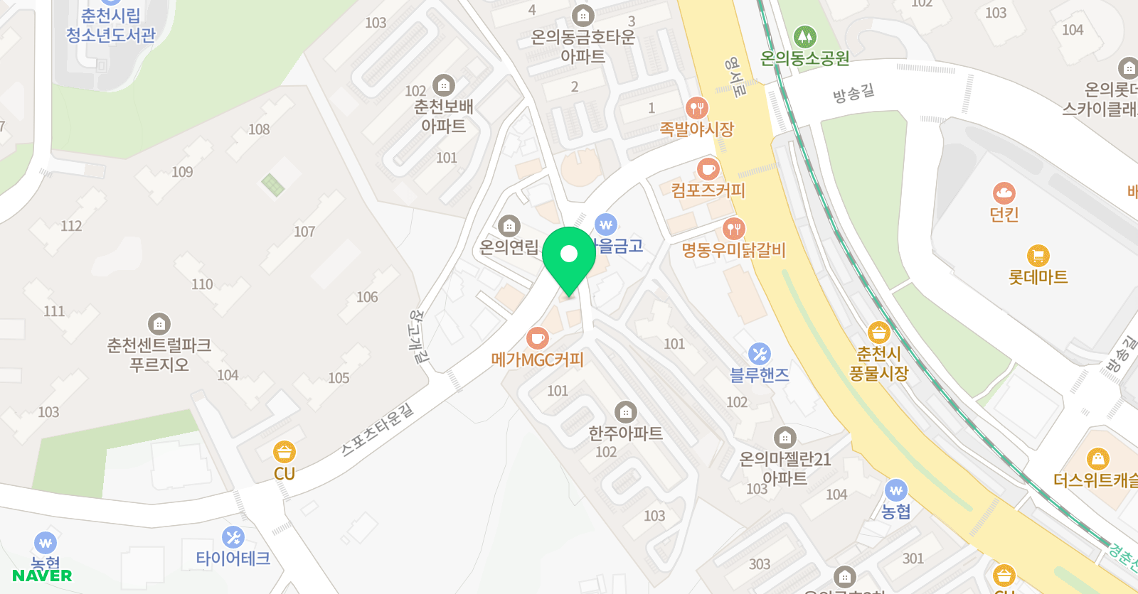 3030영어 온의러닝센터 위치