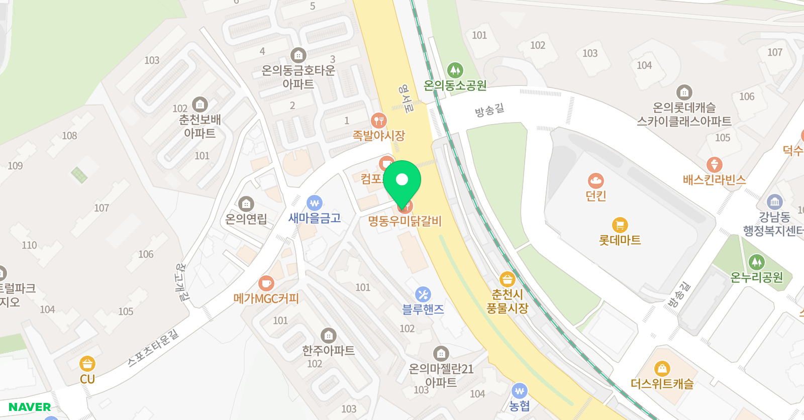 다니엘 잉글리쉬태권도 위치