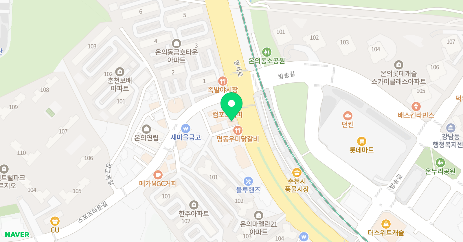 금호 태권도장 위치
