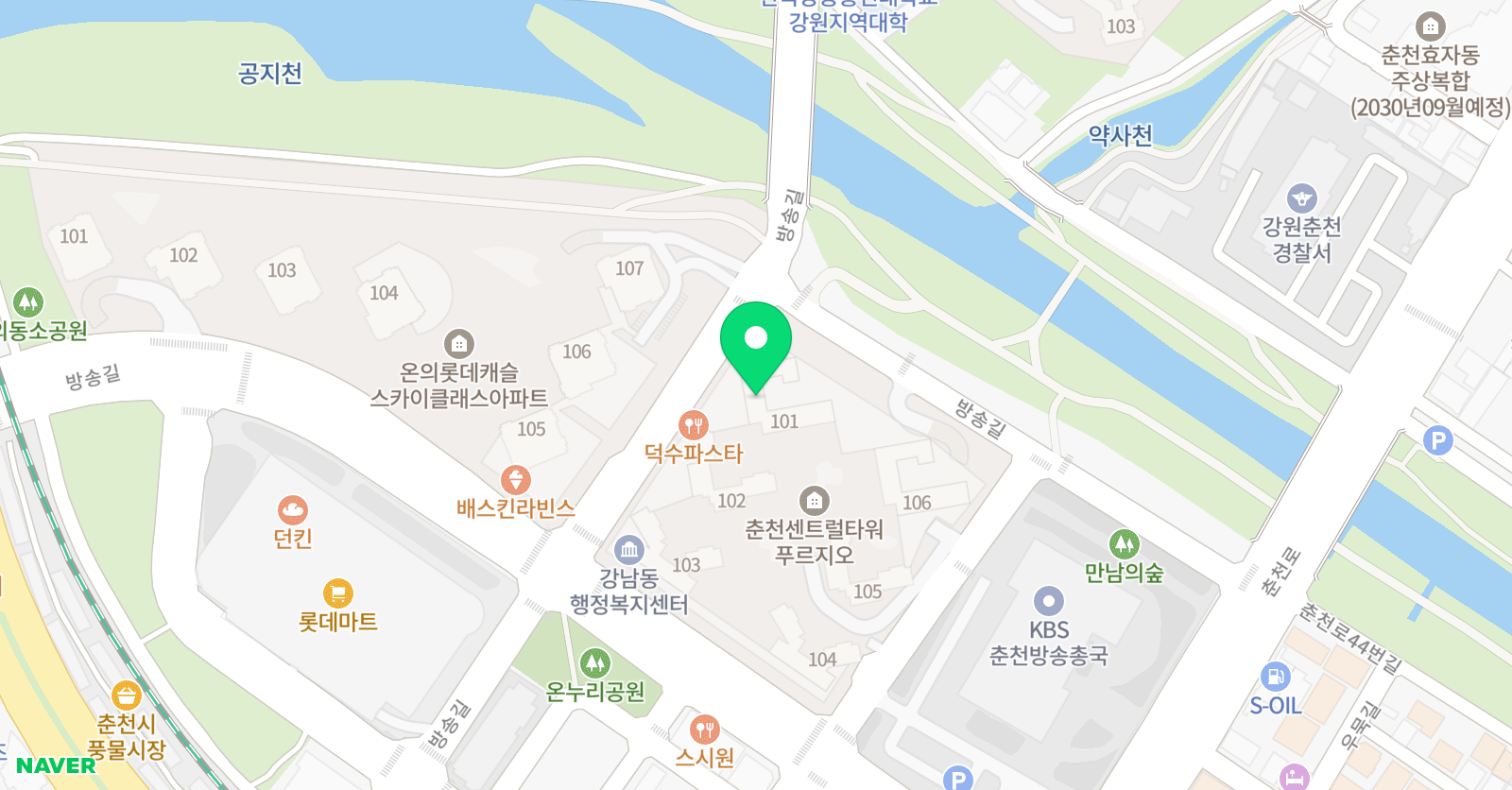 푸르지오 음악학원 위치