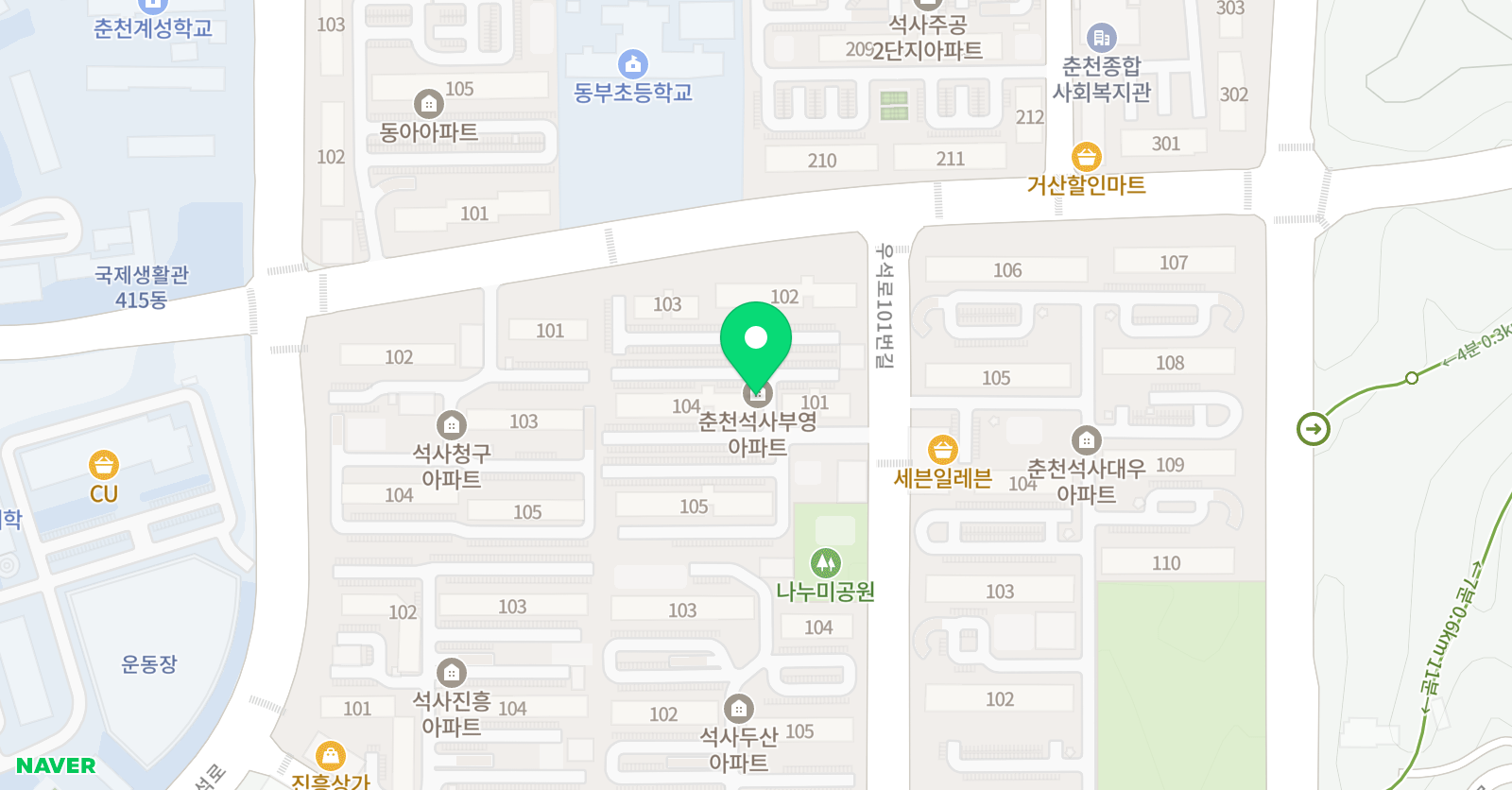 바른속셈 학원 위치