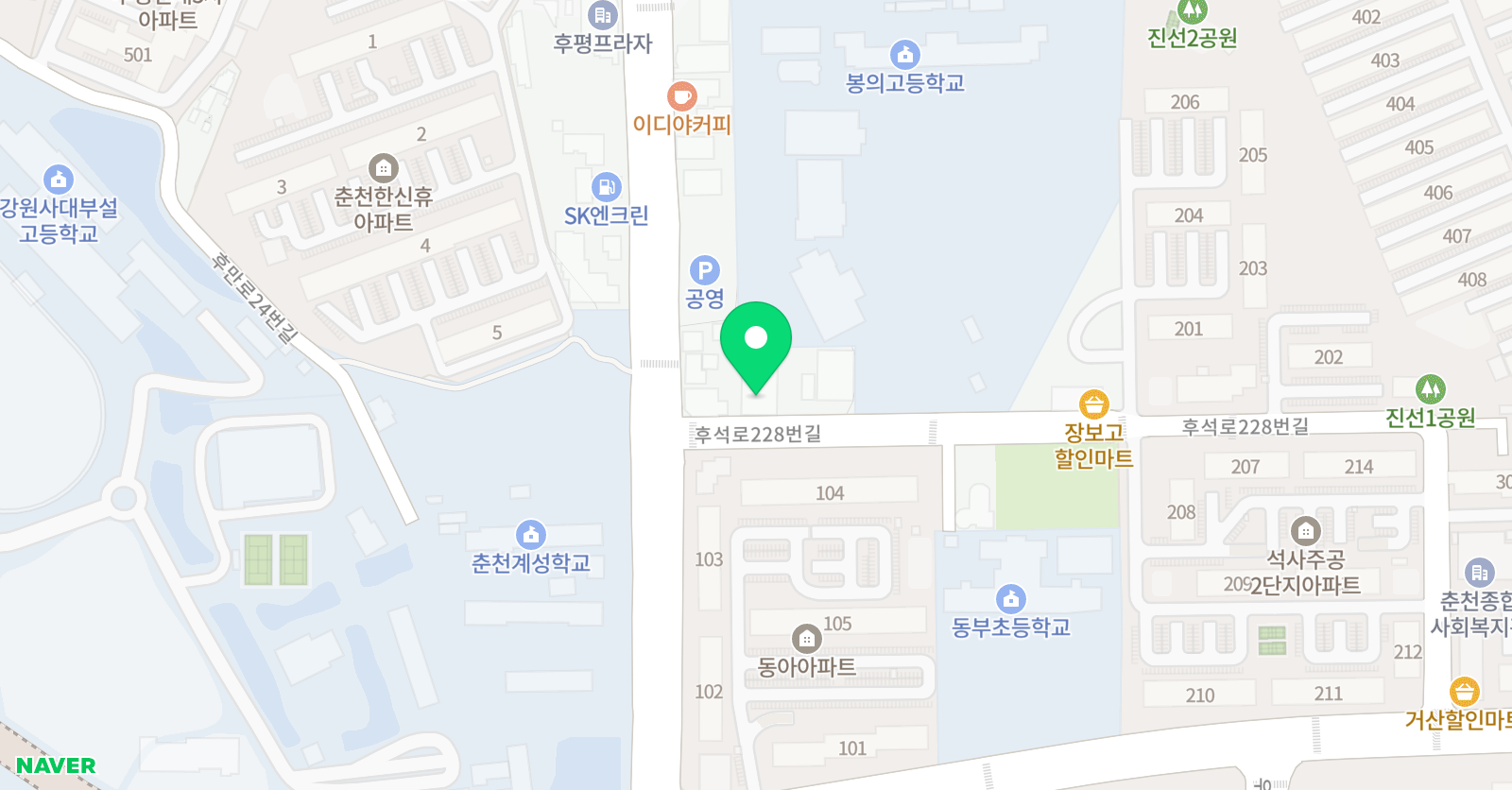 알로엠 수학학원 위치