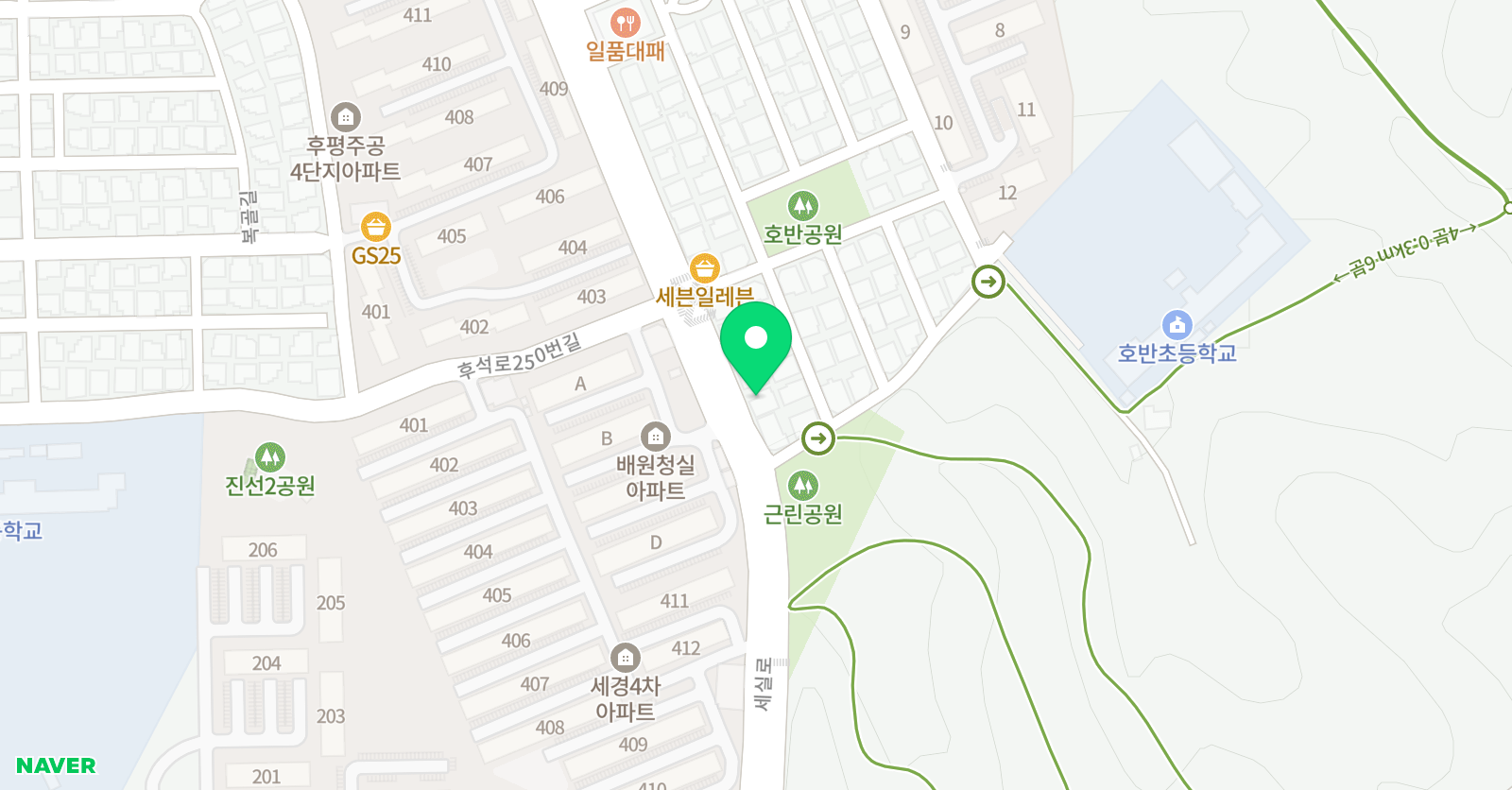 예아랑 미술 위치