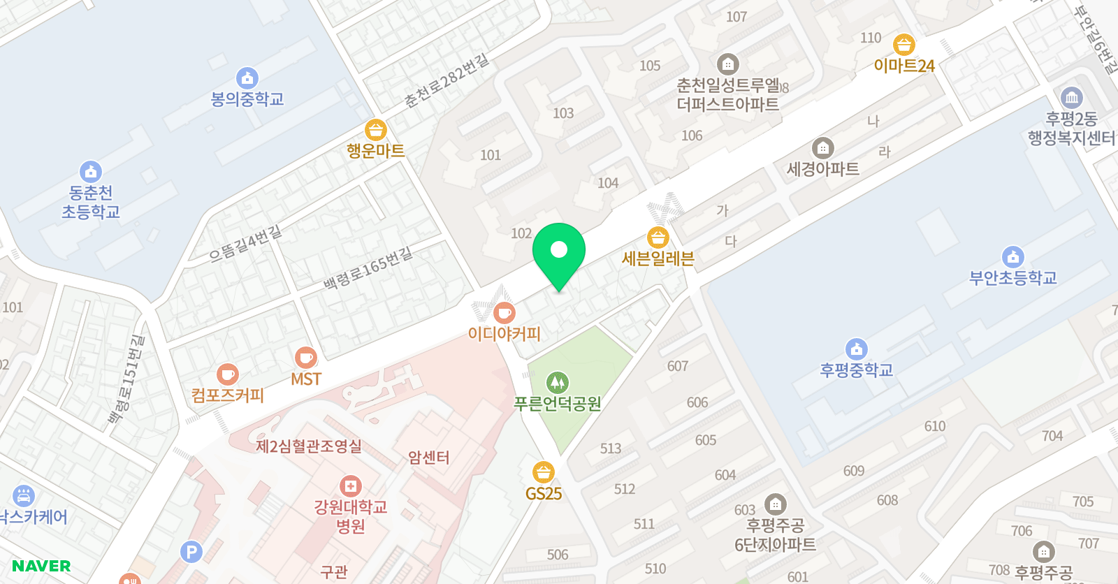 정도 태권도 후평본관 위치