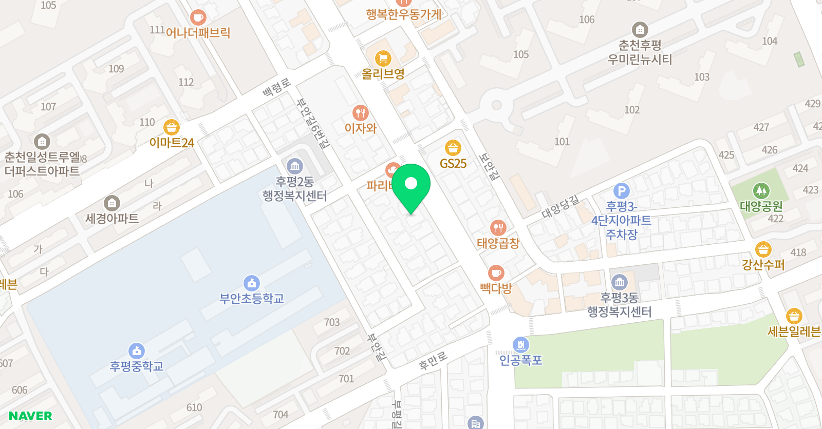 이룸 수학전문학원 위치