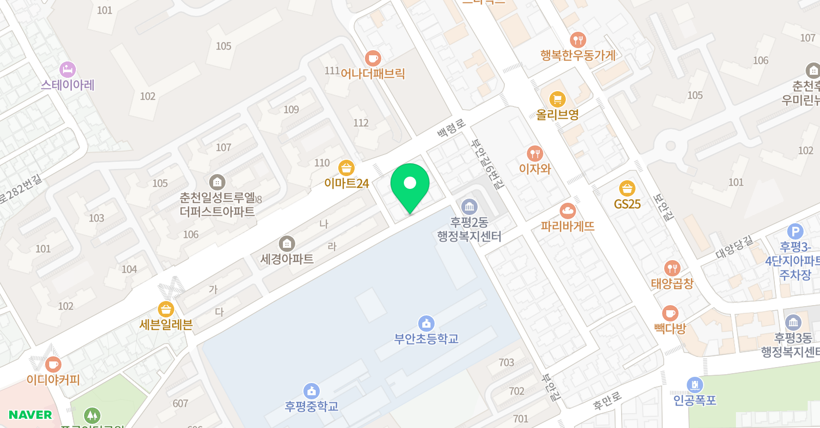 빛이나 음악학원 위치