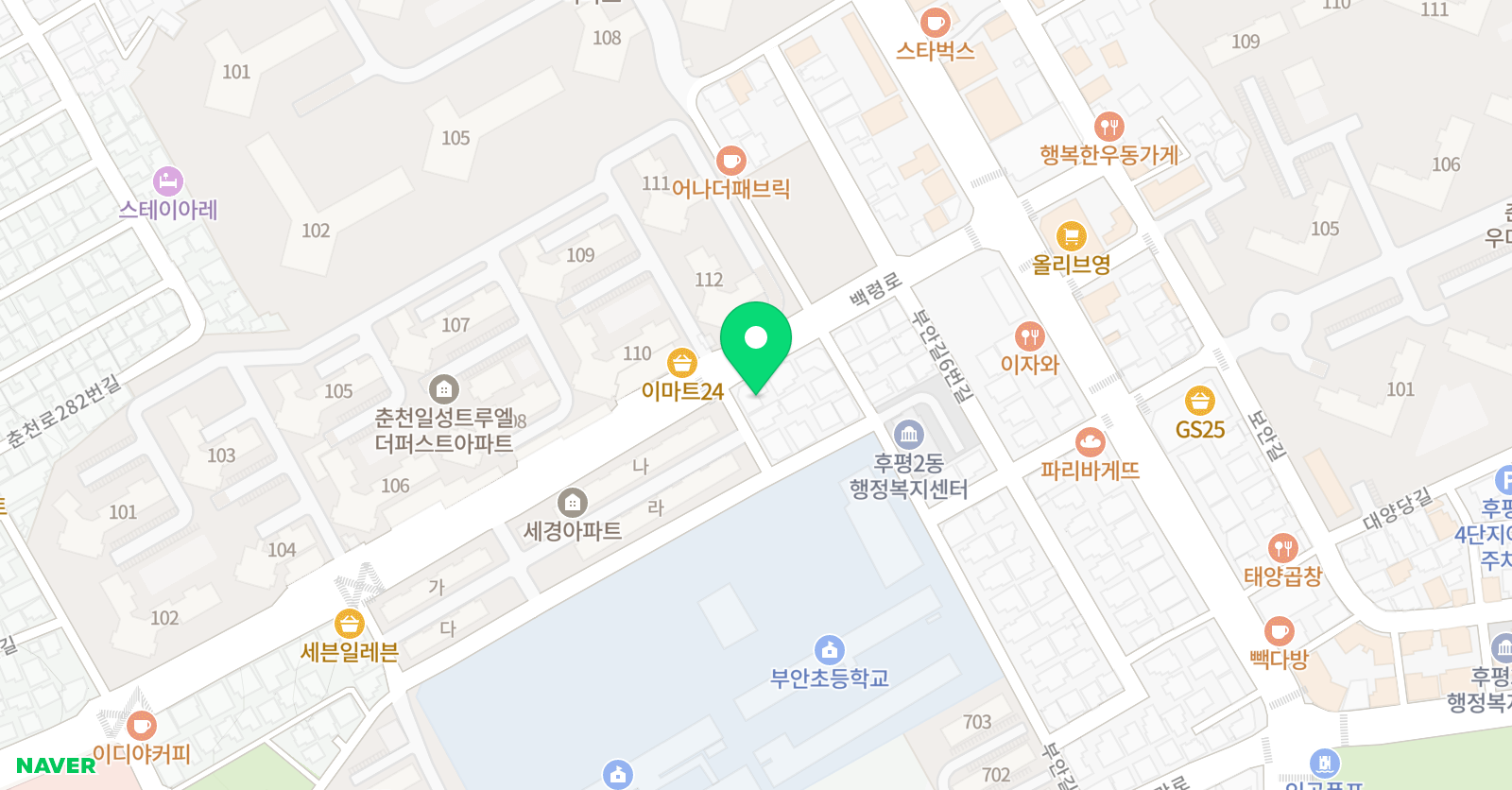 뮤엠영어 스마트해법수학 뮤엠폴리오 춘천부안초점 위치
