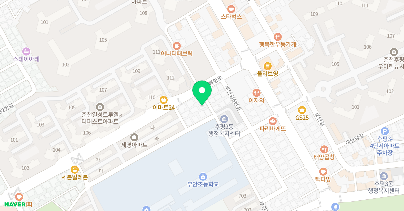 한우리 독서토론논술 후평독서교실 위치