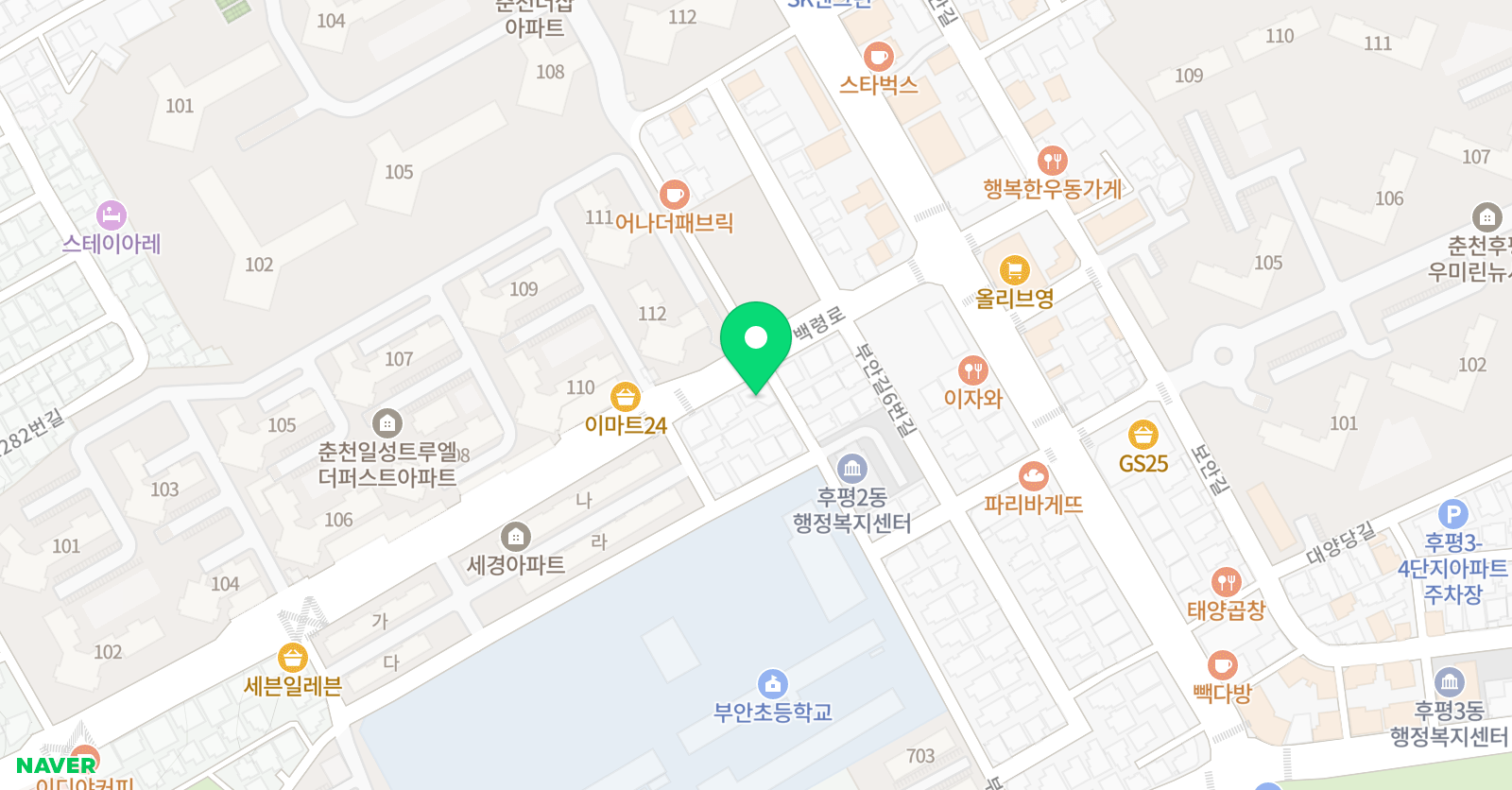 GnB 어학원 부안캠퍼스 위치