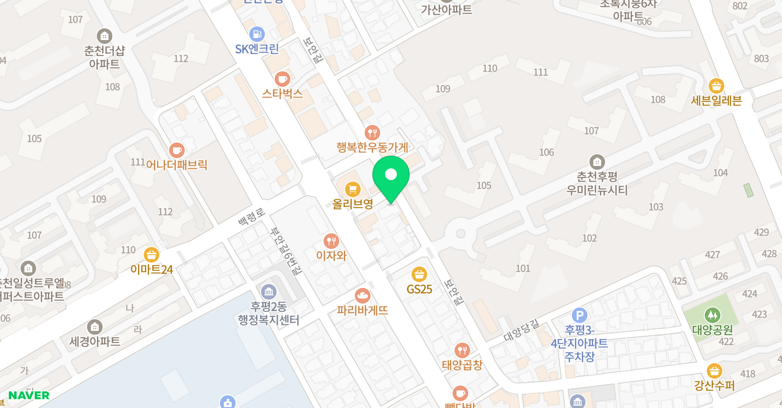 동양 태권도체육관 위치