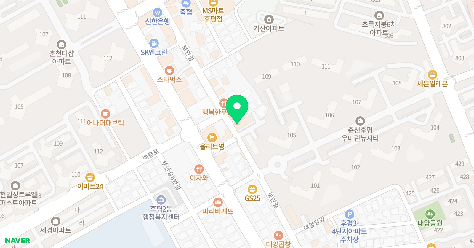 우미린 음악학원 위치