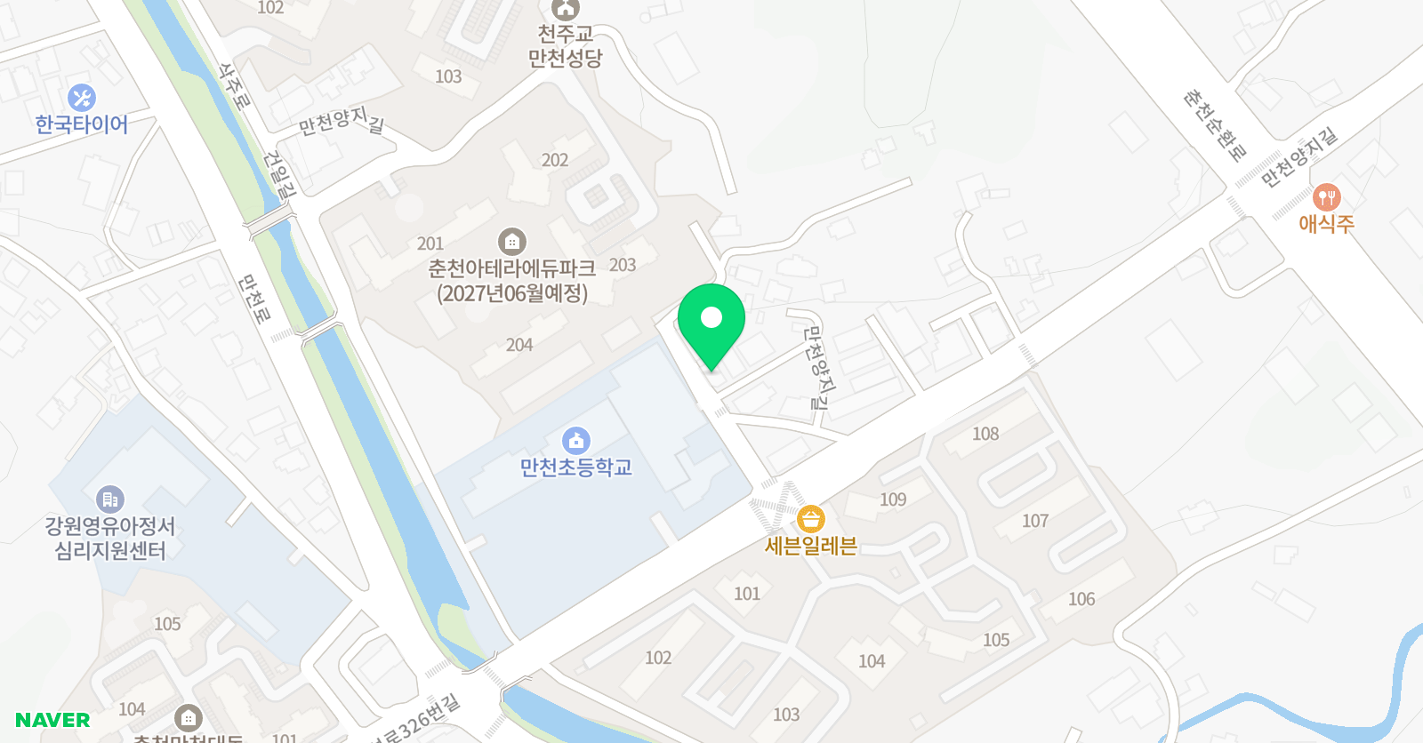 눈높이러닝센터 만천학원 위치