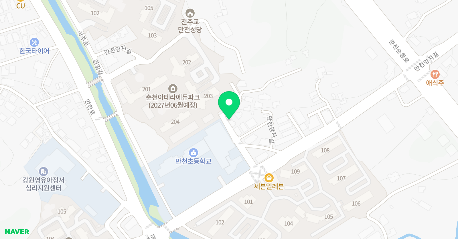 MBA대성 태권도 위치