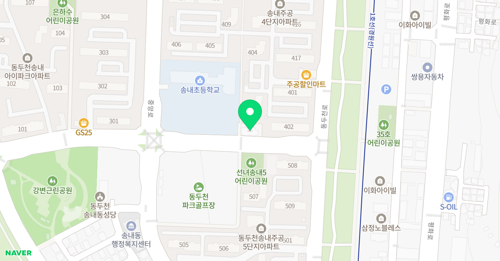 청룡 태권도 위치