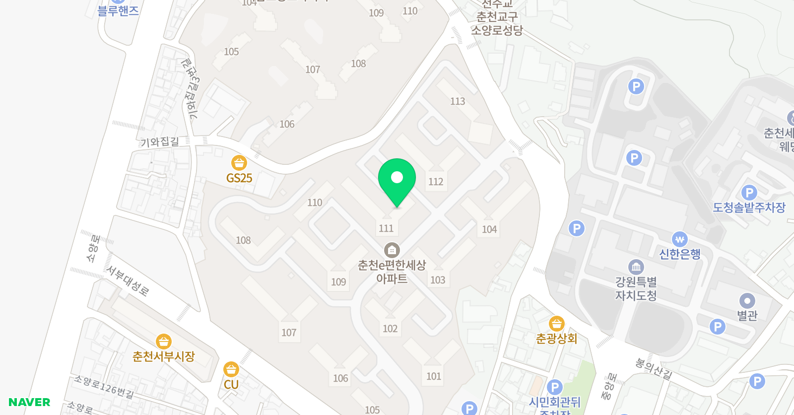 엔씨마 춘천소양센터이룸 위치