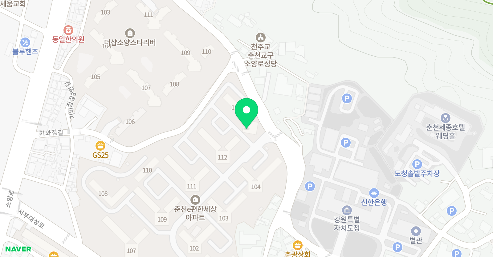 솔루니 소양로이편한 홈스쿨 위치