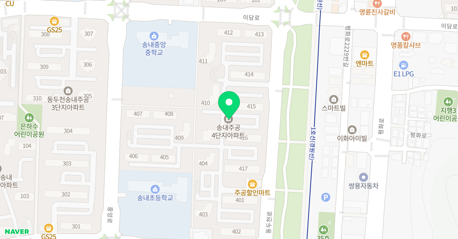 스마트해법영어 송내 스마트교실 위치
