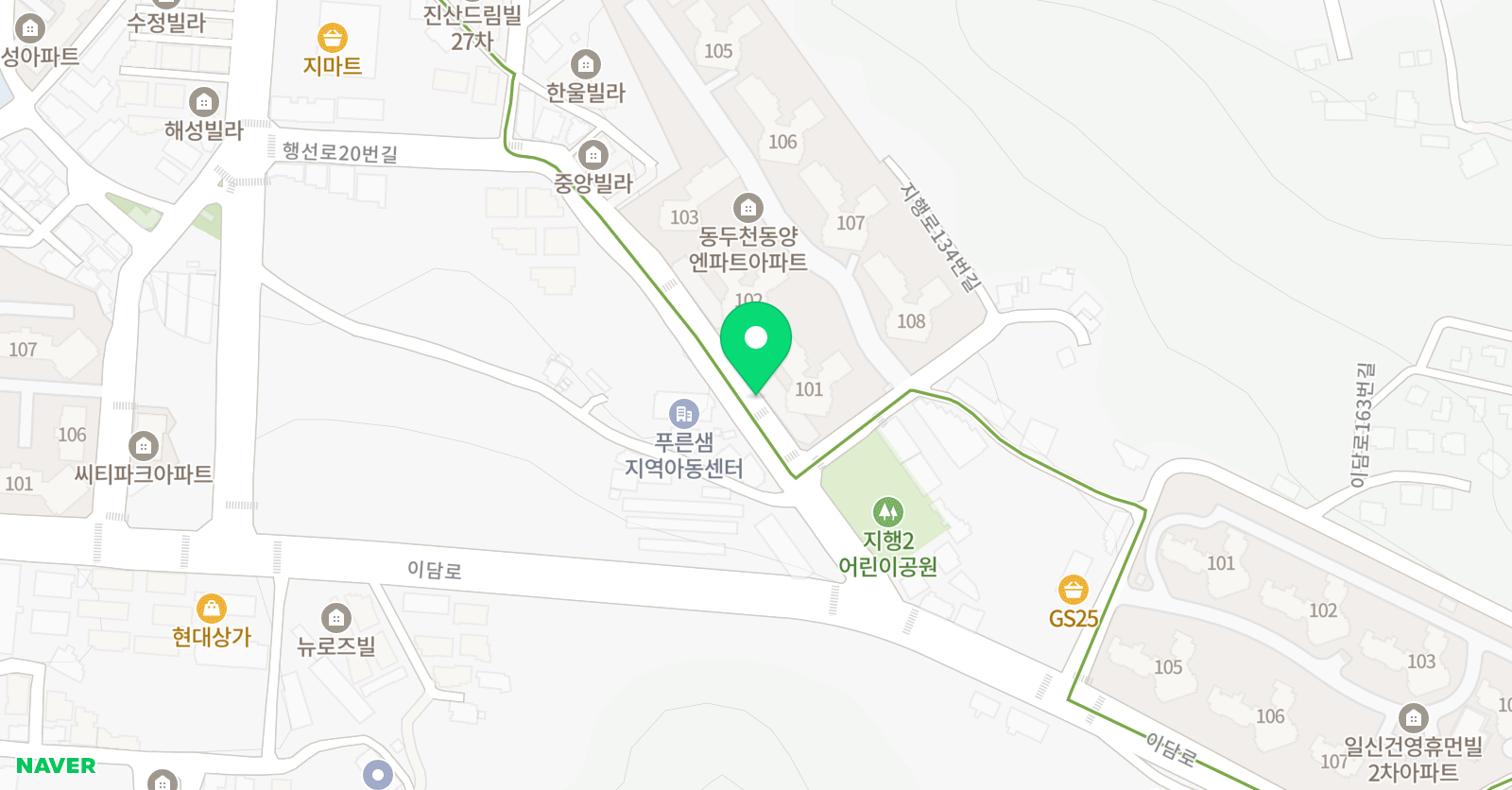가람가온 수학교습소 위치