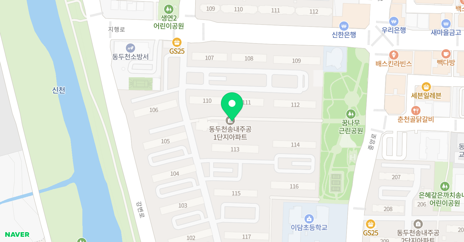 다원화가놀이터 미술 위치